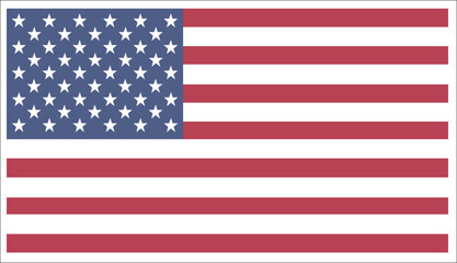 Vibrant american flag with stars and stripes in patriotic color scheme © store of vectore