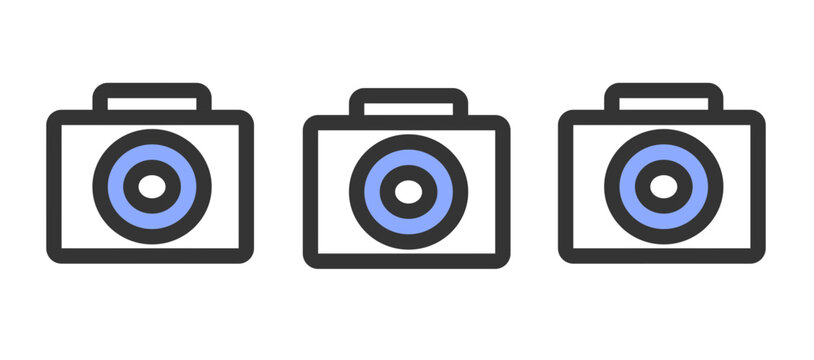 Camera logo vector minimalist for social media profile and photography blog 2026.