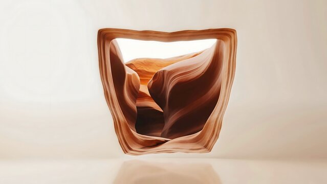 Abstract Canyon Archway on White Background image t9gyy6idu8cljethwntvaq