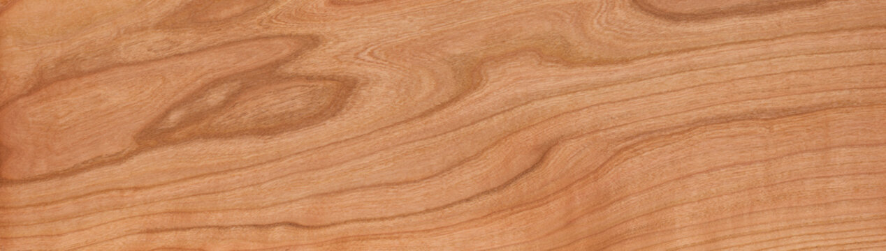 Solid wood tabletop background. Cherry wood plank texture. Cherry wood solid wood long tabletop. wooden texture background	