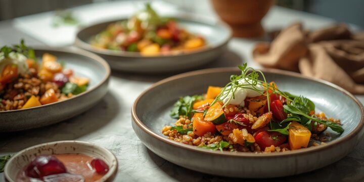 Immune strengthening vegan dishes loaded with polyphenols and vital nutrients