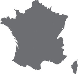 Obraz premium France country map outline silhouette vector