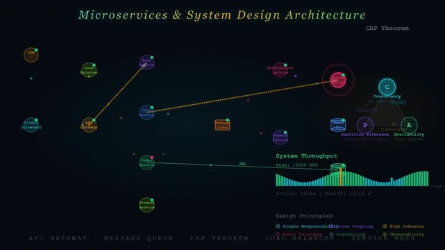 Computer Science and Technology Animation: Microservices Concept