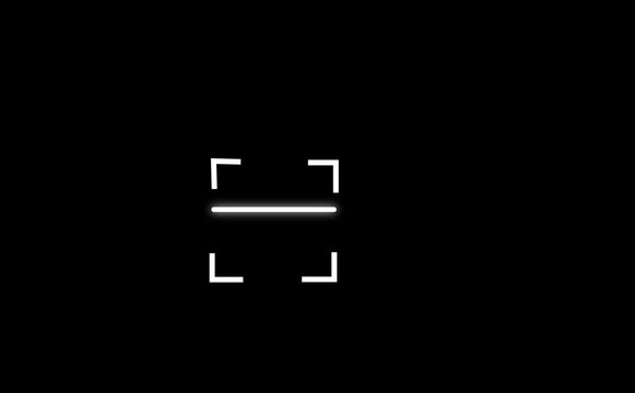scanner icon animation isolated scanner neon shine icon animation .