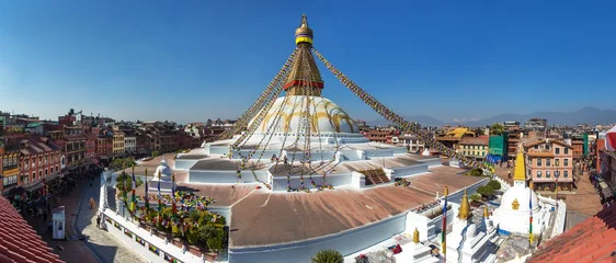 Boudhanath stupa prayer flags Kathmandu buddhism Nepal © Daniel Prudek