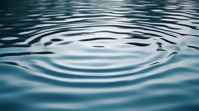 Water ripple effect on surface.