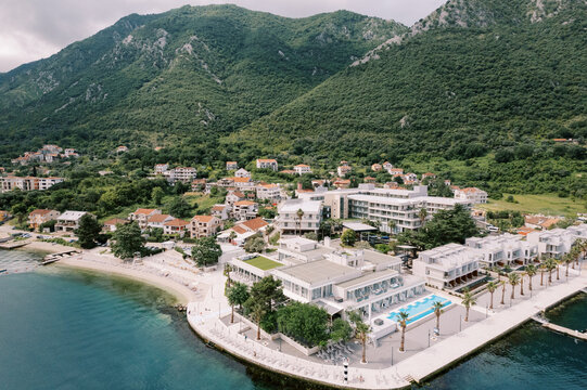 Hyatt Regency Kotor Bay Resort with mountains and waterfront in Montenegro