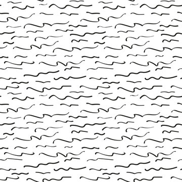 Abstract Wavy Lines Seamless Pattern