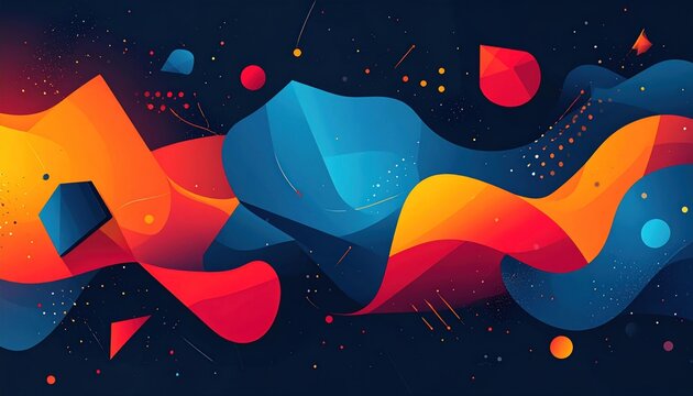 Vibrant abstract colorful background design.
