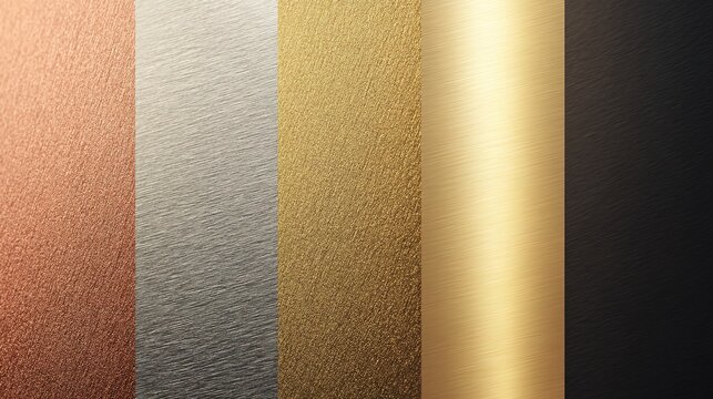 crc. Metal surfaces from rough to mirror polish, reflecting soft light gradient. safety posters, maintenance manuals, designed for industrial assembly lines and welding operations, used by engineers.