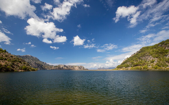 Turkey - Mugla - Pheasant lake within the boundaries of Ortaca district