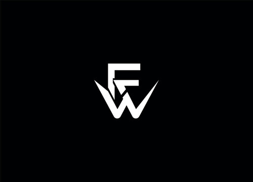 FW  Abstract letter logo design and creative logo