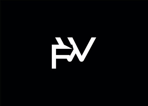 FW  Abstract letter logo design and creative logo