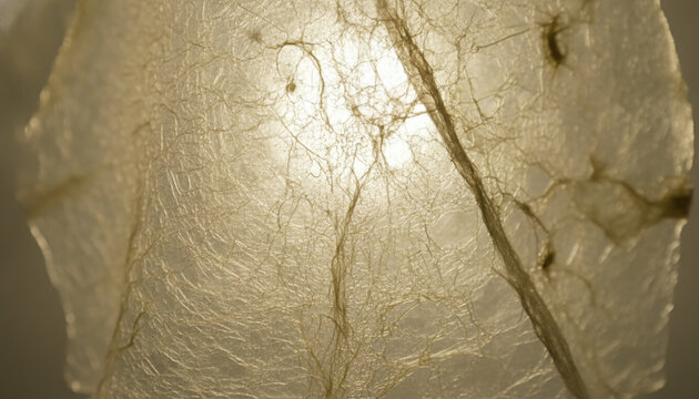 Translucent wet bacterial cellulose sheet bio leather macro