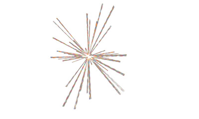 Fototapeta premium Abstract radial burst of thin lines on white background, starburst effect, dynamic energy or network connection concept.
