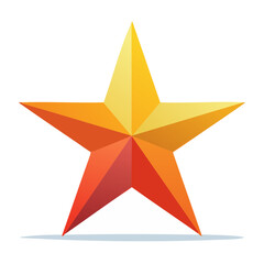 Obraz premium Colorful five-pointed star illustration