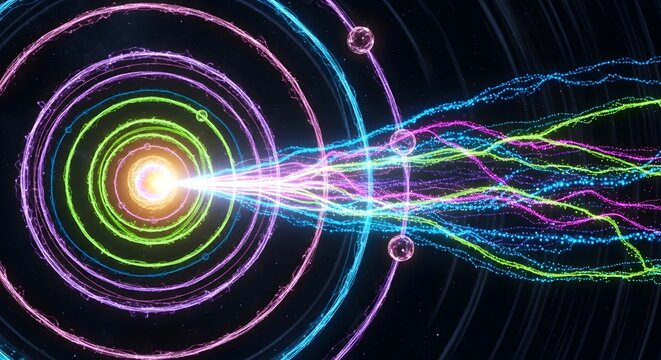 Electron Transition Energy Levels Illustration