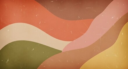 Fototapeta premium Abstract wavy lines with retro vintage texture background