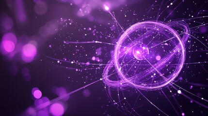 Obraz premium Atomic structure illustration