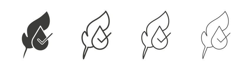 Hypoallergenic tested icon design vectors in black. Suitable for web design © shamim