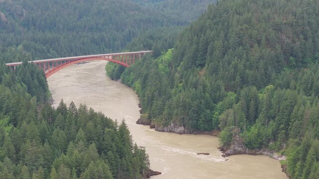 The Fraser Canyon is a spectacular, rugged gorge stretching 270 km along the mighty Fraser River in British Columbia.