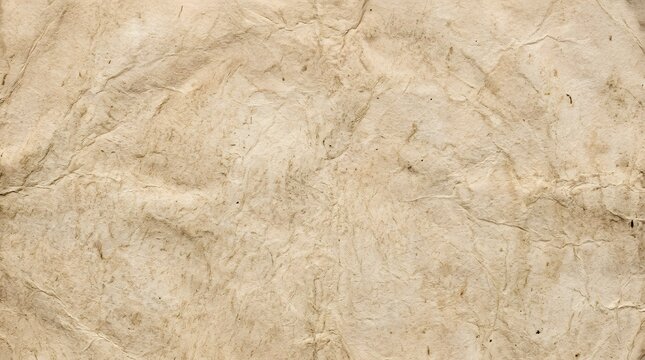 Vintage paper texture background crumpled beige parchment for graphic design