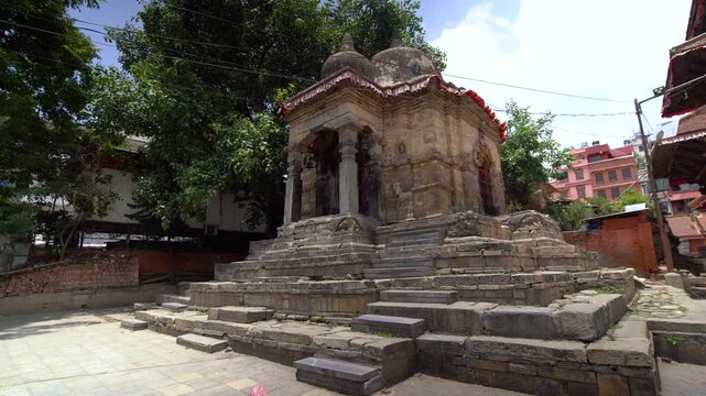 Ancient temples and palaces of Kathmandu Durbar Square, a UNESCO heritage site in Kathmandu, Nepal