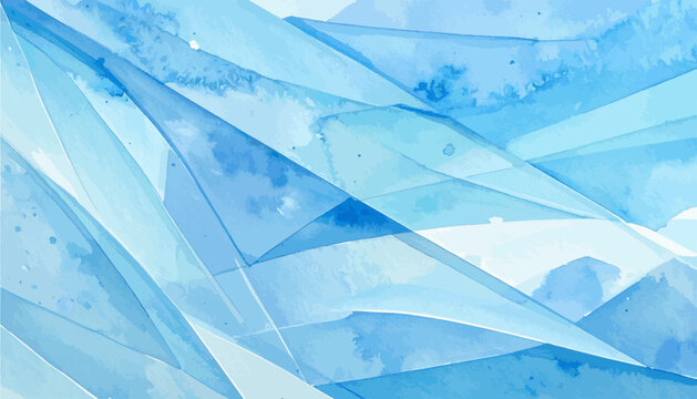 Abstract Winter Ice Shapes
