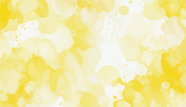 Yellow Watercolor Abstract Background