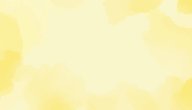 Soft Yellow Watercolor Background