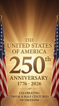 America united state 250 year celebration patriotic banner golden light independence 1776. 4th july independence anniversary. us united flag, freedom liberty democracy, patriotic patriotism spirit