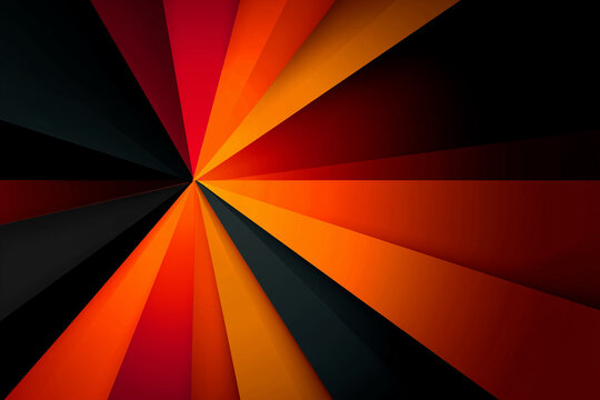 Decisive action with sharp concept with bold geometric pattern