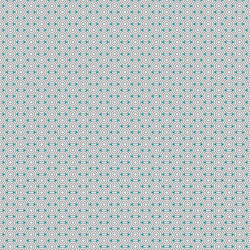 Geometric hexagonal grid pattern inscribed circles graphpaper - seamless vector background