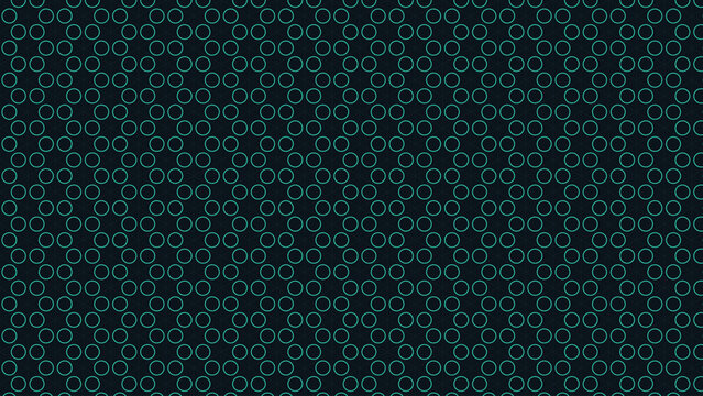 Geometric isometric grid pattern inscribed circles neon - seamless vector background