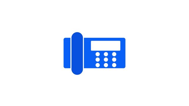 home phone icon vector in trendy design. facsimile icon