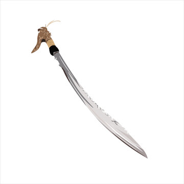 Dayak mandau from Kalimantan