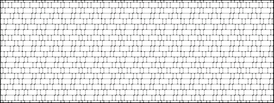 Stone Cobble Tile, Pavement Block Pattern, Pavement Brick Tile. Decorative Urban Surface Background with Rustic Masonry Texture Design.