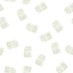 Fototapeta premium delivering oil truck glyph vector seamless pattern. delivering oil truck signthin illustration