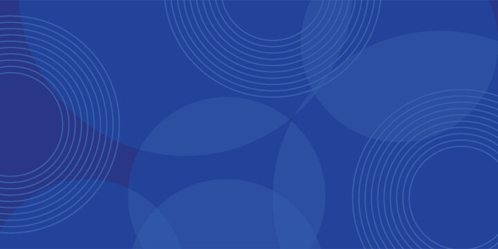 Abstract blue glowing geometric lines on dark blue background. Modern shiny blue circle. Suit for cover, poster, banner, brochure, header, vector modern