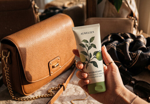 Skincare Squeeze Tube Mockup