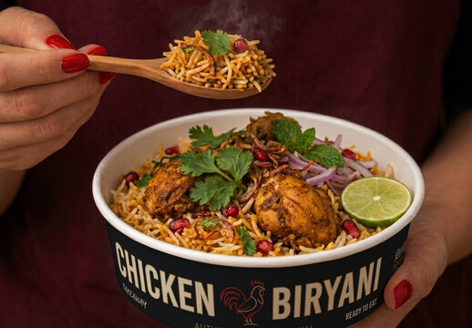 Takeaway Paper Food Bowl Mockup