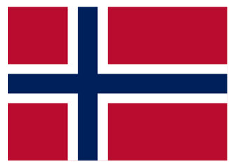 Obraz premium Norway Flag, Norwegian National Nordic Cross