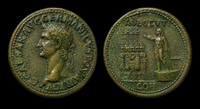 Caligula Bronze Sestertius Ancient Rome