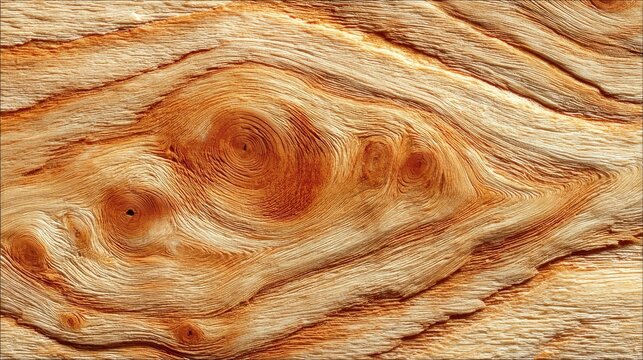 Softwood plywood texture, pine veneer grain, knots and swirls, construction sheet background, natural yellow tone 