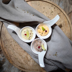 Naklejka premium hummus trilogy