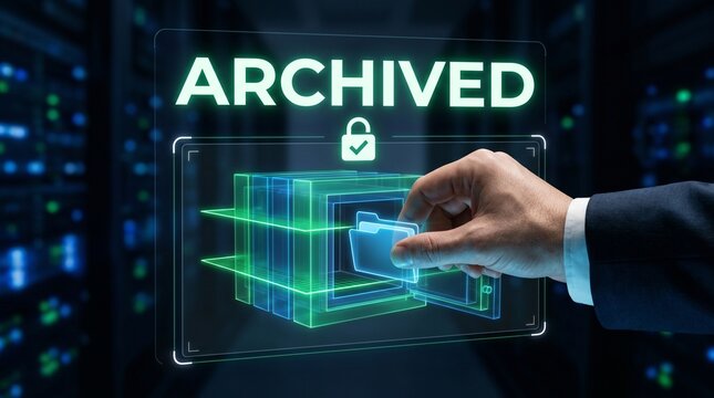 Macro-SpatialGesture-ARFolder-LaserVault-ArchivedHUD-Minimalist