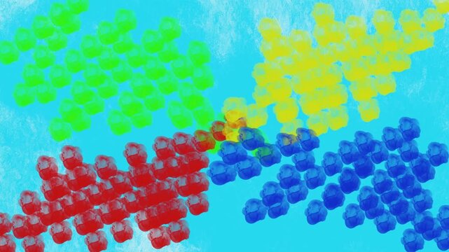 Bright moving background, beautiful animation for design