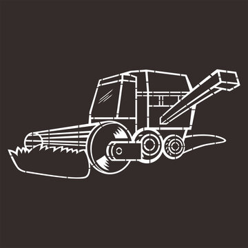 TRACKTOR VECTOR WALL DECOR CNC SVG