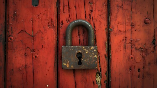 old wooden door