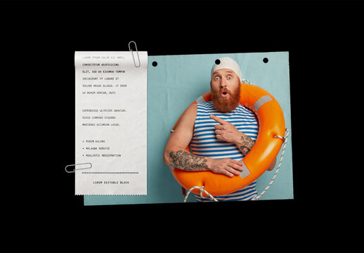 Paper Collage Mockup